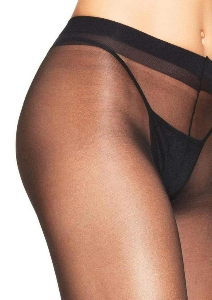 Lycra Sheer To Waist Support Pantyhose O/S BLACK