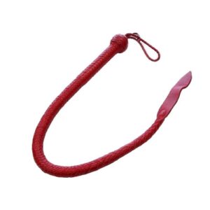 Rouge Leather Devil Tail Whip - Red