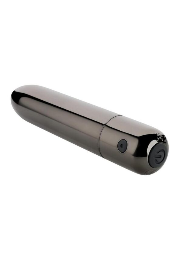 the glossy black chrome finish slips and slides where you want it most - on all your favorite erogenous zones. Easy to grab on the go