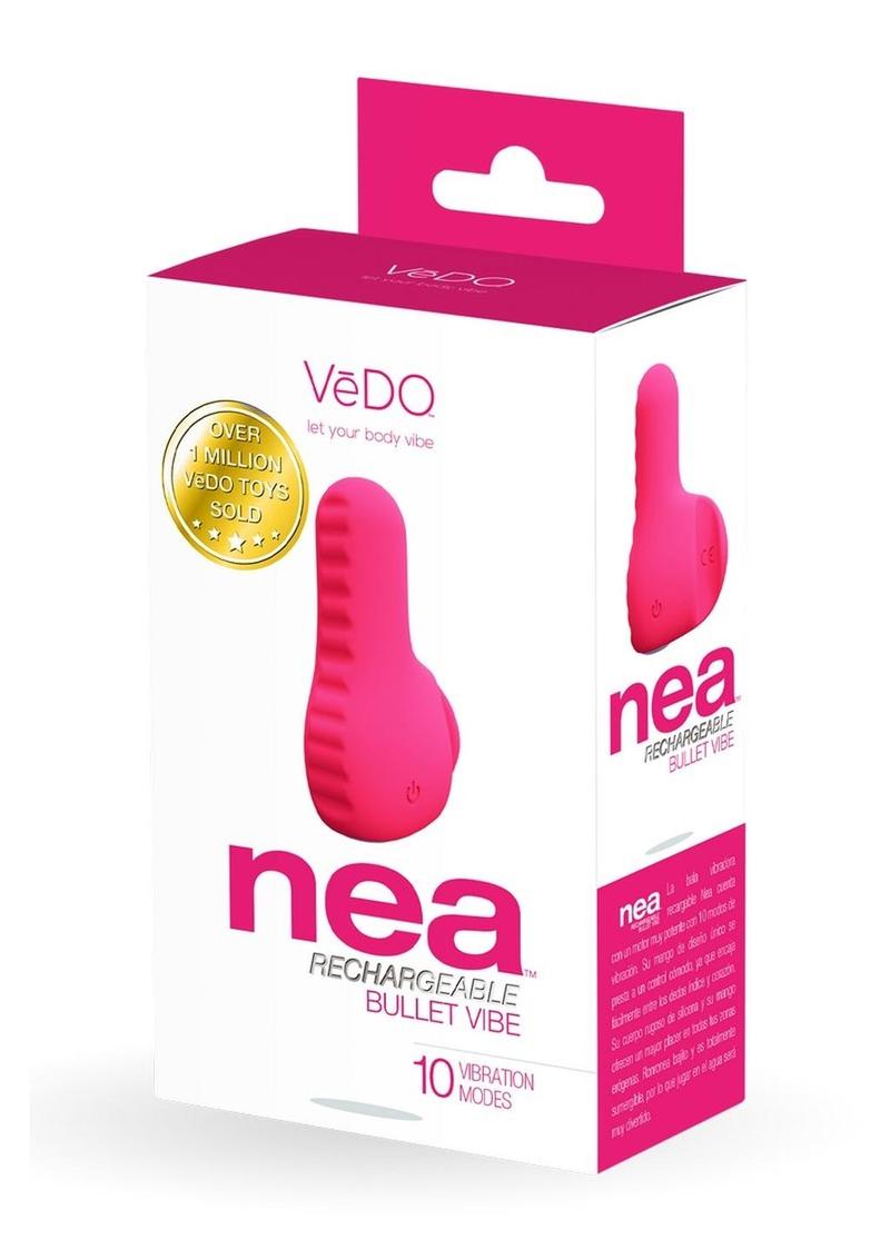 VeDO Nea Rechargeable Silicone Bullet Vibrator - Foxy Pink - Image 2