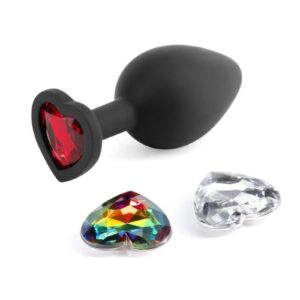 Match your mood and your booty with Glams Xchange. A fashionable accessory to entice and romance. Made from premium grade silicone featuring three interchangeable colorful gems.