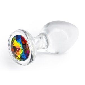 Crystal Desires  Multi-colored gems adorn our borosilicate plugs. Decorate your butt with these exclusive designs for a passionate encounter and exciting stimulation.