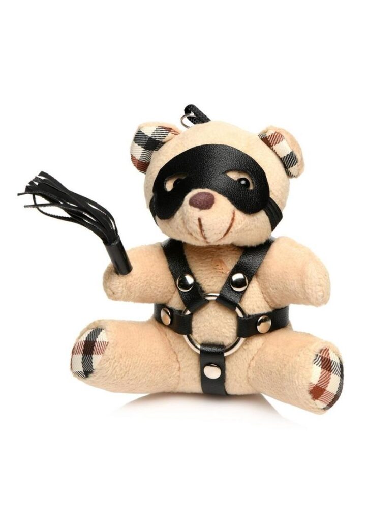 Who`s your Bondage Daddy? This Bondage Bear is perfect as a gift or for yourself and lets you flag your kinky side in the cutest of ways! This bear has light peach fur