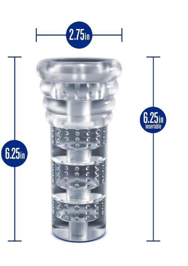 and everything gets slippery. It also glows blue in the dark to add some excitement to your night! The Luz has soft ticklers for the ultimate feel and a ribbed inside for pressure point massage. Multiple chambers of suction create pleasurable stroking sensations. Super-soft and flexible