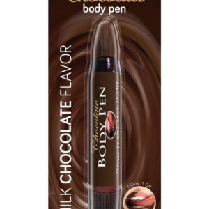 lick it off. Draw or write on your partner`s body with our chocolate flavor pen and lick it off. One pen holds 40 grams of liquid chocolate.