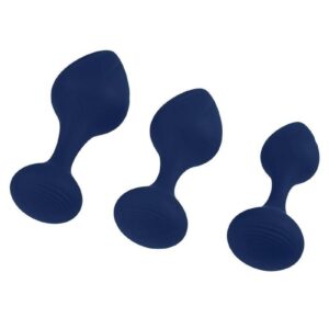 large andndash; each one longer and more girthy than the last. These thoughtfully designed plugs offer comfort and satisfaction as you explore the pleasures of anal play.andnbsp;andnbsp;Details  Play with me (key feature): 3 piece Butt Plug set for safe anal explorationandnbsp; Material: Body-safe Silicone