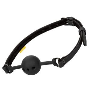 Breathable ball gag with adjustable buckle closure. Body safe Silicone. Double padded for comfort. Sturdy