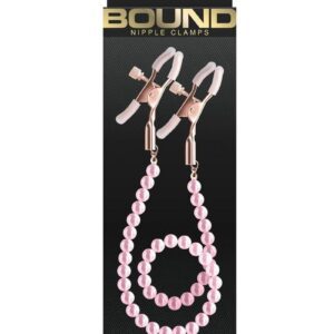 Bound`s clamps feature silicone tips for a better comfort and fit. Faux pearls.