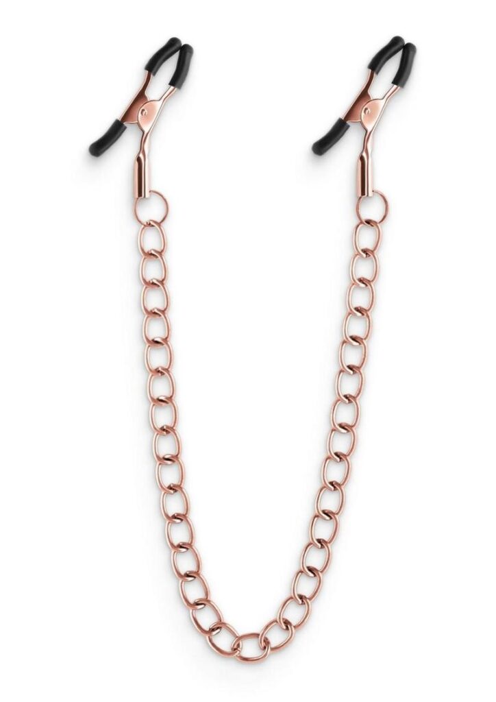 Bound Nipple Clamps are for erotic and stimulating sensations. Made from nickel-free metal