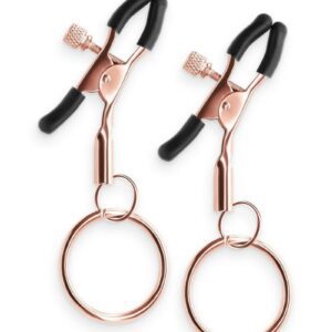 Bound Adjustable Nipple Clamps are for erotic and stimulating sensations. Made from nickel-free metal