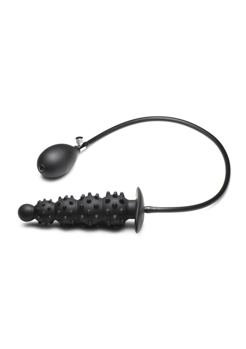 Ready for intense stimulation? This inflatable anal plug is designed to enahnce sensation and stretch you from within! All along the shaft of graduated bulbs are small