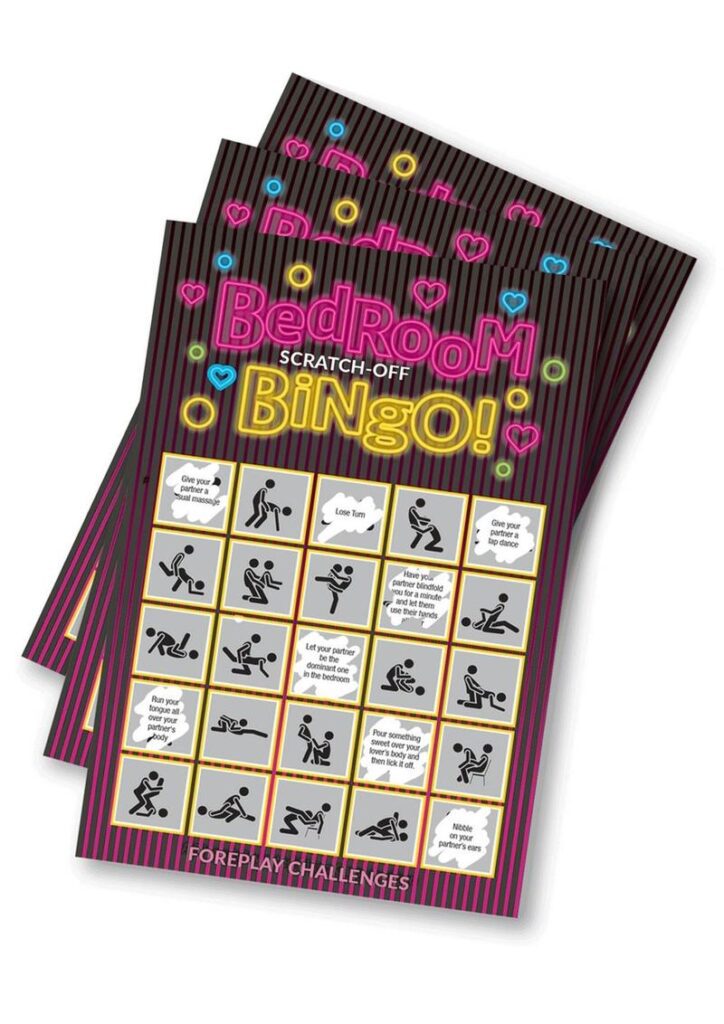 Bedroom Bingo is a two-part foreplay and sex activity game for couples. In this game