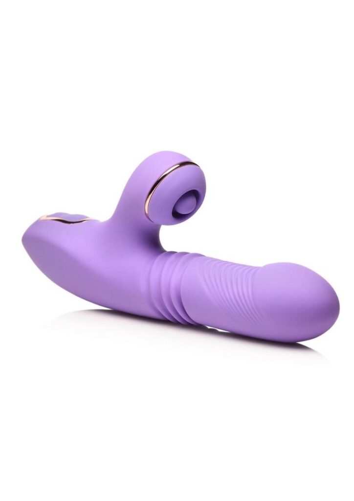 It`s time to indulge in toys that truly give you pleasure! This Pro-Thrust Max Thrusting and Pulsing Rabbit vibe has some extra sexy features that will get your juices flowing! The thick shaft has a smooth