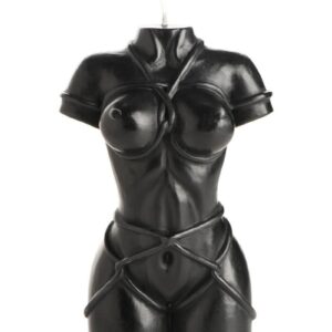 This stunning wax candle is sculpted to look like an anatomically correct woman`s torso! Bound in rope and showing off every sensual and strong curve and muscle