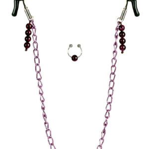 Totally adjustable rubber-coated nipple clamps! Comfortable