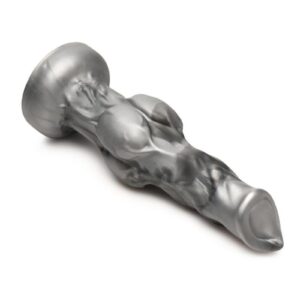 This silver and smoky black rod is iridescent and shines in the dim moonlight! The Night Prowler dong is from a beastly wolfdog that can smell your desire from miles away! The tapered tip makes it easy to . The veiny shaft is firm yet flexible