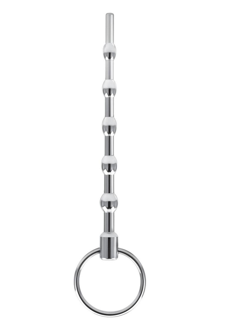 Experience the toe-curling sensations of Blue Line`s 4.5 Stainless Steel Beaded Urethral Sound