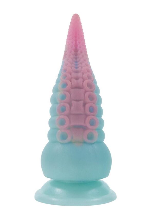 Discover the exotic pleasure of an extraordinary flexible tentacle - complete with sexy suckers - that curves to a pointed tip and flexes with your body as it emanates powerful vibrations. Specs:3 speeds andamp; 7 patterns Made from phthalate andamp; latex free siliconeWaterproof Suction cup baseUSB rechargeable
