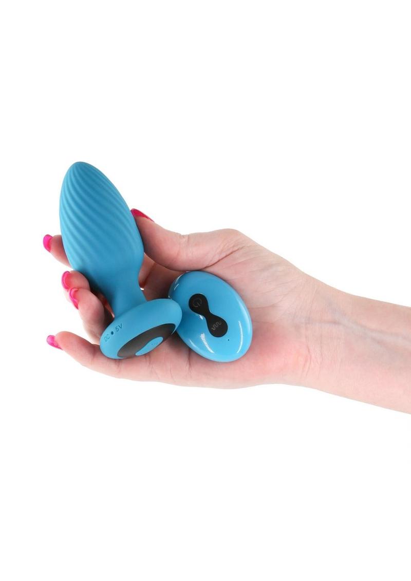 Inya Alpine 2.0 Rechargeable Silicone Anal Plug with Remote Control - Teal - Image 3