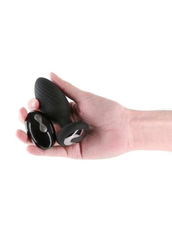 Renegade Alpine 2.0 Rechargeable Silicone Anal Plug with Remote Control - Black - Image 3