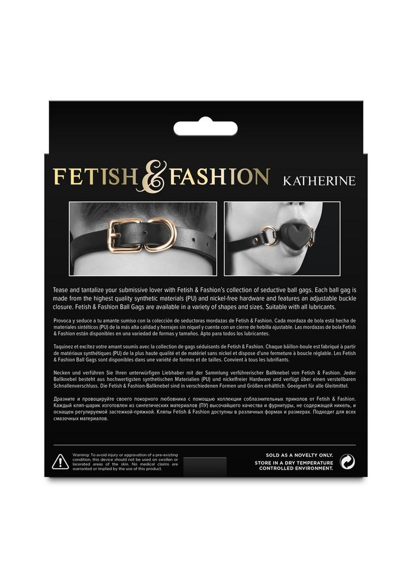 Fetish and Fashion Katherine Silicone Ball Gag - Black - Image 3