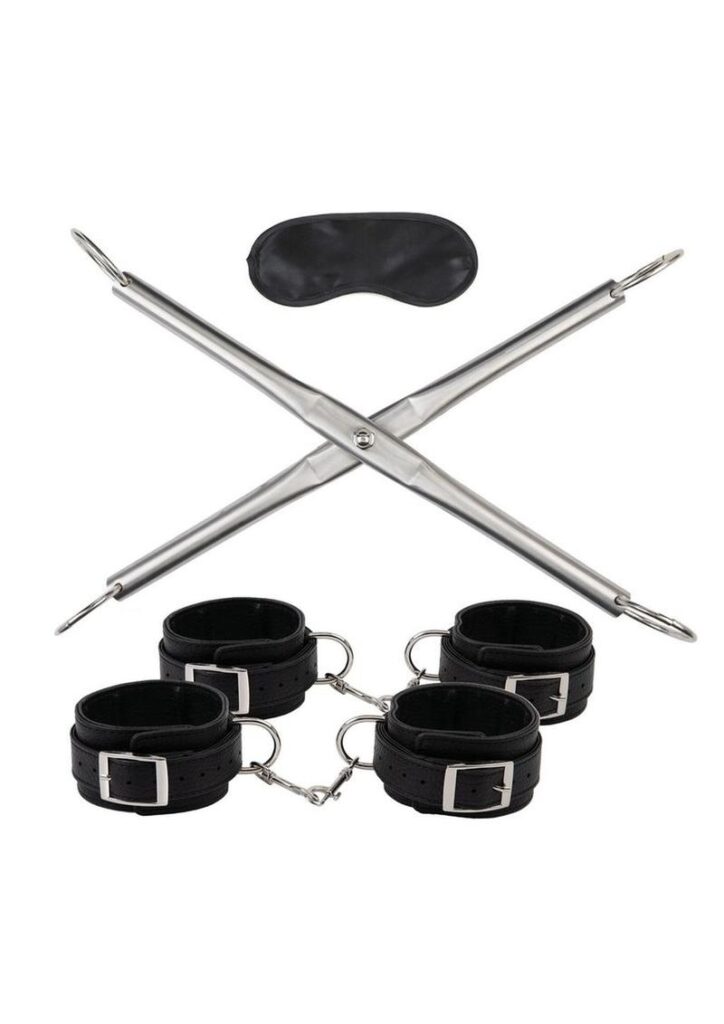 Experience a full-body bondage play experience with the premium Lux Fetish Hog-Tie Spreader Bar. Crafted from durable materials