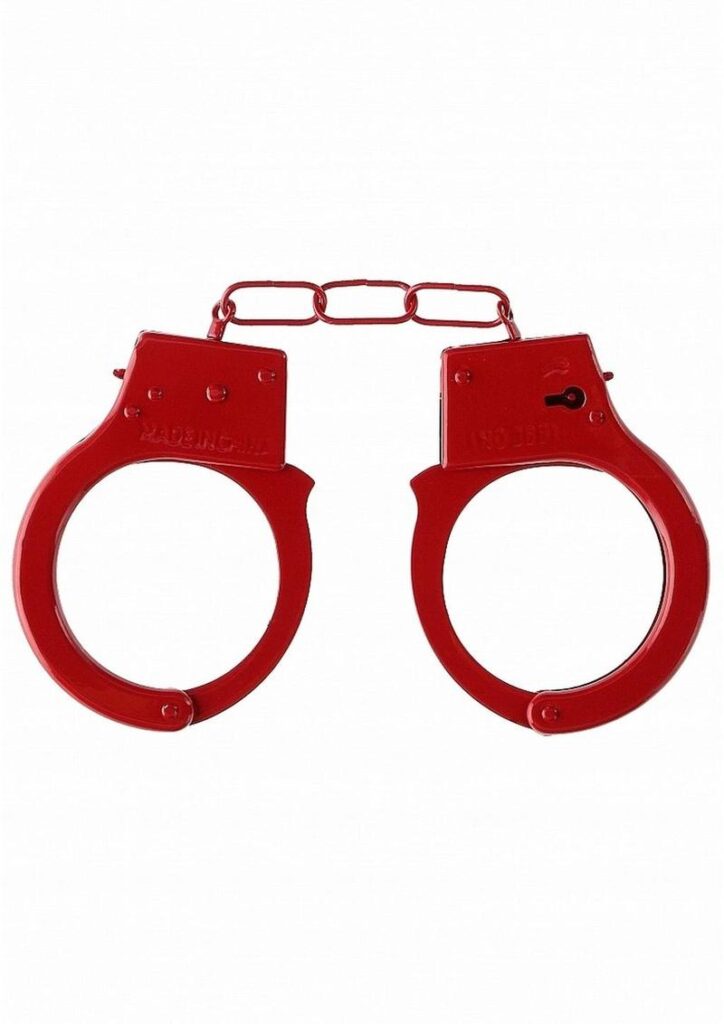 Play around and lock up your lover with these great and naughty Beginner`s Handcuffs. The locking mechanism has a quick-release button in case you lose both keys.
