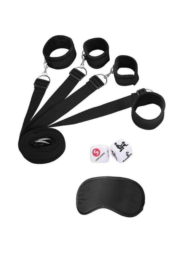 Transform any bed into a wonderland of fun and let the games begin! The durable nylon tethers connect to 4 super soft neoprene-lined cuffs