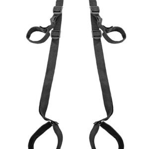 Explore a variety of new positions with an ordinary door. Just place the 2 acrylic tubes over the top of any open door