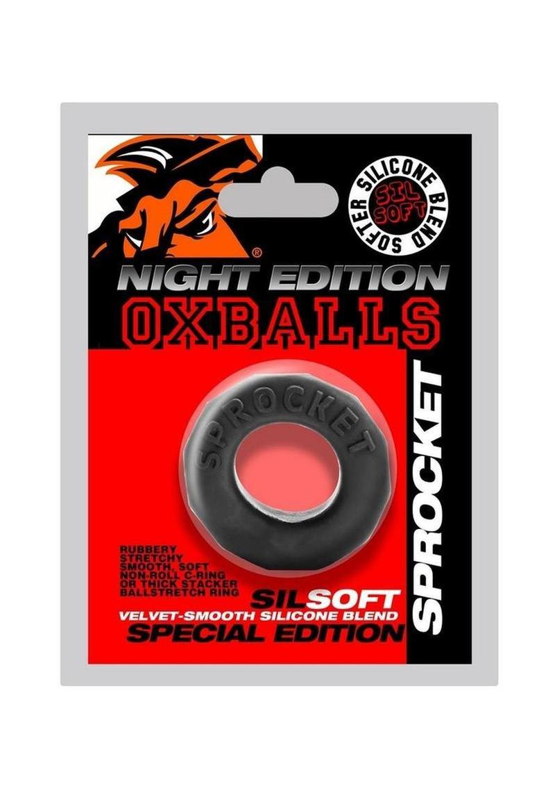 non-roll or pinch Super-stretchy Velvet-smooth deep black color NIGHT EDITION special softer silicone blend SPROCKET NIGHT EDITION cockringandhellip;softer silicone rubbery blend SPECIAL EDITION new from OXBALLS OXBALLS new SPROCKET cockring NIGHT EDITION in our lush rubbery SILSOFT SILICONE blend and a smooth