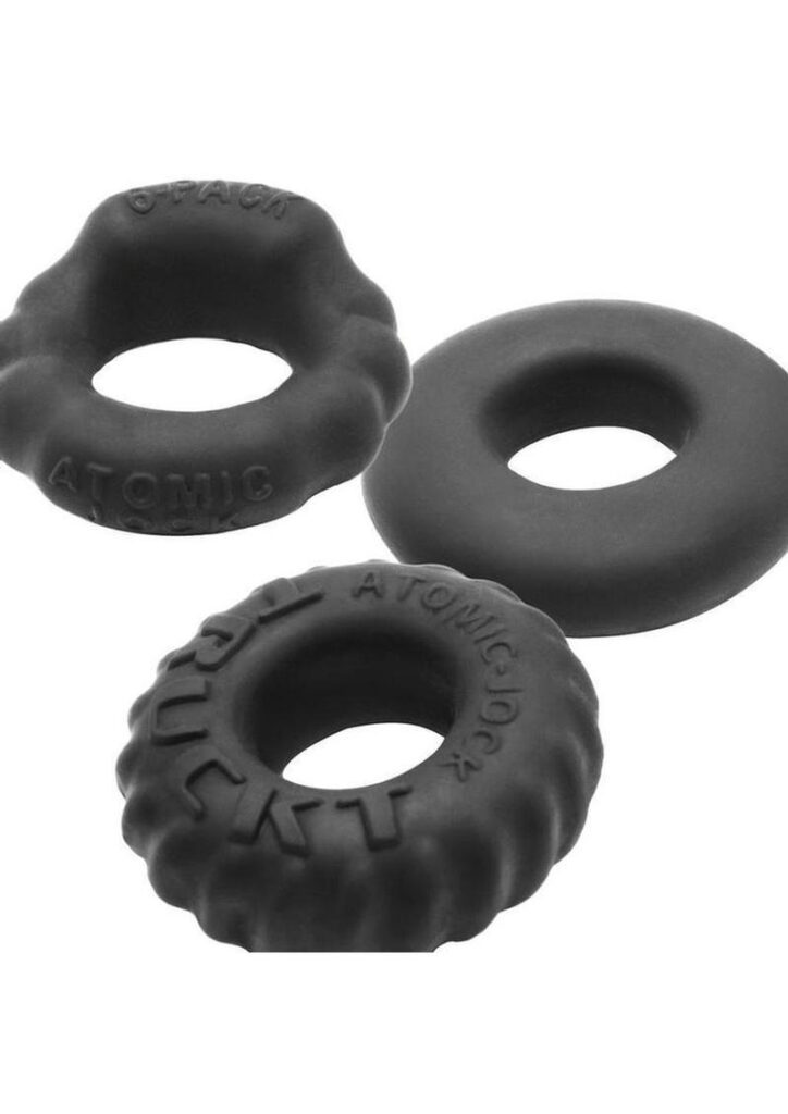 BONEMAKER 3-pack bone building cockrings  Three shapes cockring pack Tighter Fuck-Fit cockring+Ribbed cock/ball ring+Comfort-Fit cockring Super-stretchy Velvet-smooth deep black color NIGHT EDITION special softer silicone blend  BONEMAKER triple-pack fuck-fit cockringsandhellip;3 different styles softest silicone blend SPECIAL EDITION new OXBALLS: NIGHT EDITIONOXBALLS triple-play soft grippy cockringsandhellip;3 differently shaped cockrings NIGHT EDITION