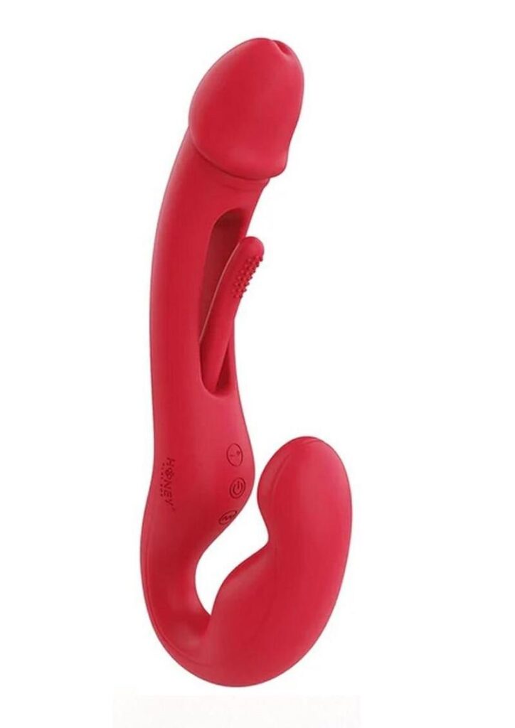 HARMONY DUO is a strap-on game changer. This strapless strap-onandrsquo;s shorter