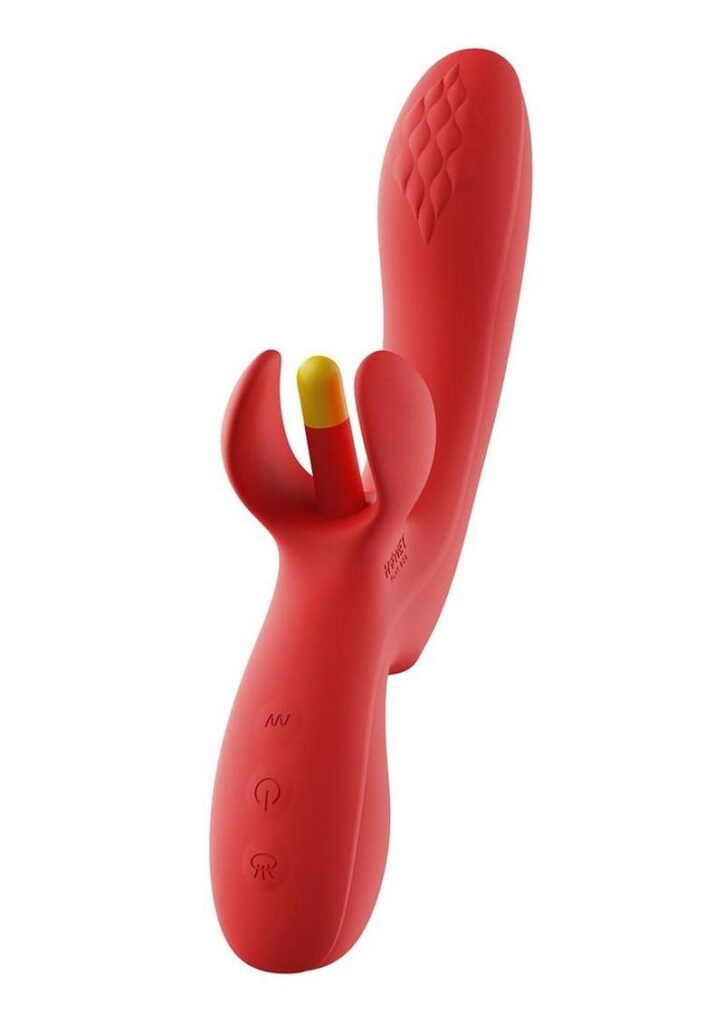 Experience bliss like never before! The Kinky Fingerandrsquo;s innovative petal-stamen combo delivers dynamic motion for precise clit stimulation