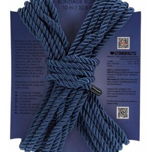 Engage in the dominant (or submissive) game of bondage and dive into a whole new exciting world with this strong Japanese inspired rope. This 10-meter (32.8 feet) long rope is sensuous