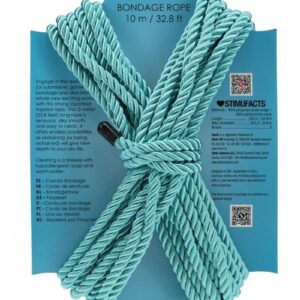 Engage in the dominant (or submissive) game of bondage and dive into a whole new exciting world with this strong Japanese inspired rope. This 10-meter (32.8 feet) long rope is sensuous