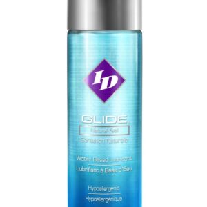 safe to use with your favorite adult toys and can easily be re-activated with a drop of water or saliva. I-D Glide is an FDA 510k approved medical device
