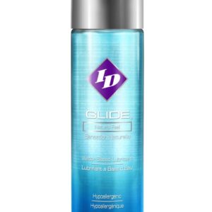safe to use with your favorite adult toys and can easily be re-activated with a drop of water or saliva. I-D Glide is an FDA 510k approved medical device
