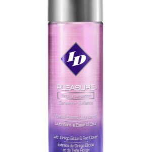 but with the added natural botanical extracts of gingko biloba and red clover to increase local blood circulation and stimulation to the applied area. Keep I-D Pleasure around for those extra frisky moments!