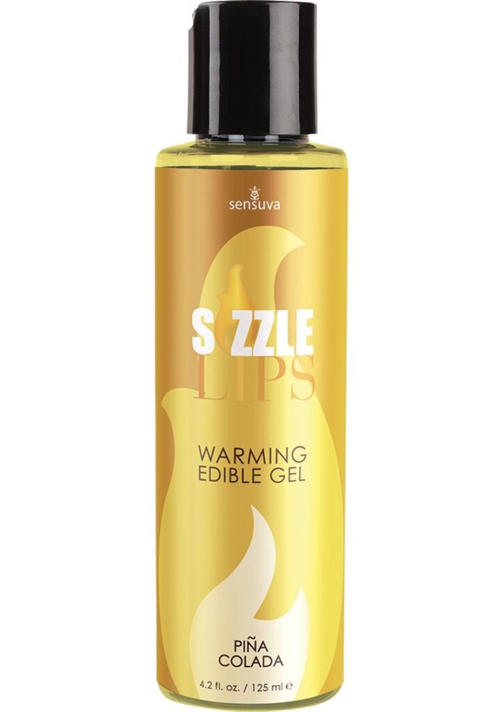 the Edible Warming Gel that feels hot when you blow on it. Massage it into a small area of the body