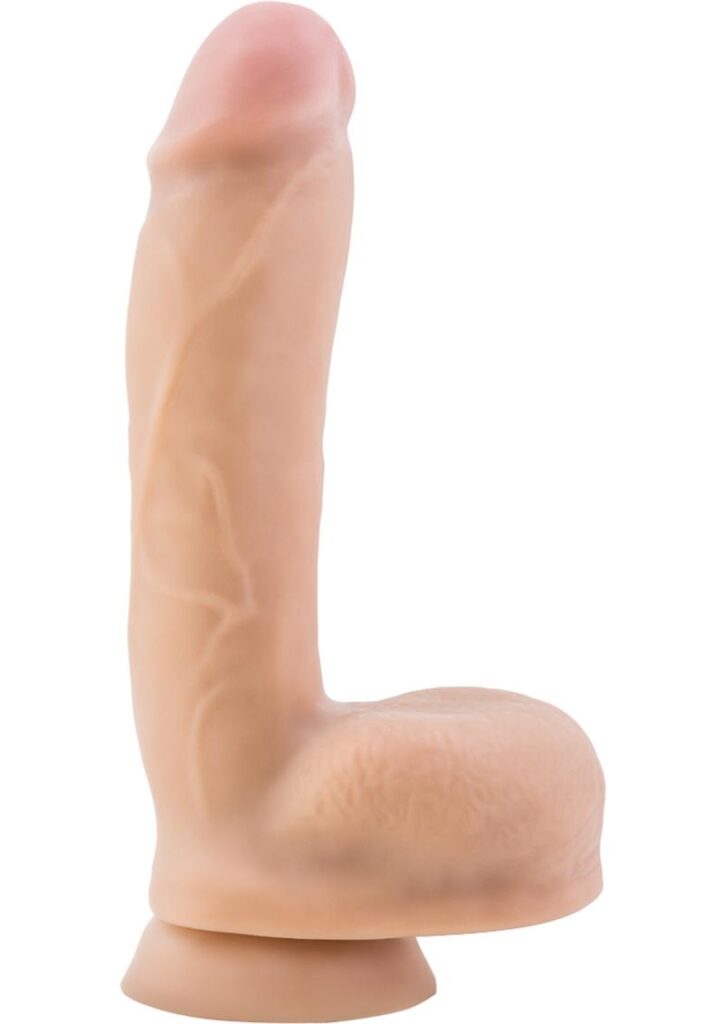 He`s hot! Manly. And look at that bulge in his pants! I bet he`s packing an 8 incher. My Best Friend`s Dad is sized to please at a perfect 8 inches. This realistic suction cup dildo is compatible with harness systems. It will stay firmly planted on any smooth hard flat surface so you can ride all night. Stick it on the shower wall and let him do you from behind! The soft shaft is flexible. Made responsibly by Blush. It`s your body be mindful what you put in it.