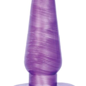The Medium Cosmic Plug is a great step up in anal exploration! Its swirly purple pattern is sweet and sexy. Soft enough for comfortable