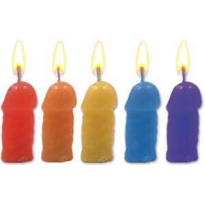 andldquo;Light Up Your Nightandrdquo; or any Fun Party event with these fun Rainbow Color Pecker Party Candles! These fun Pecker shape candles will be sure to add a little andldquo;Colorandrdquo; to any party event