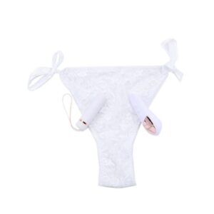 Limited edition bridal white with gold rose insets. White cotton panty with lace detail and side ties (one size fits most). Features Amazingly powerful