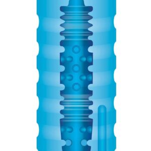 Ultrarealistic textured sleeve 7 function bullet included for extended play Slip and slide inside with soft sleeve material Easy to clean and wash Made from phthalate-free and body safe materials includes 1 Masturbator 1 7 Function Bullet 1 Travel Bag