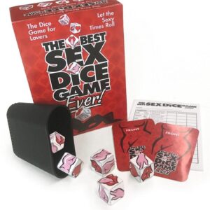 It`s a little like Naughty Yahtzee&amp;#xae;. This sexy game is played with five die similar to  the classic dice game but with card play included that takes this game to a whole new level. The special dice have six illustrated sides: Front