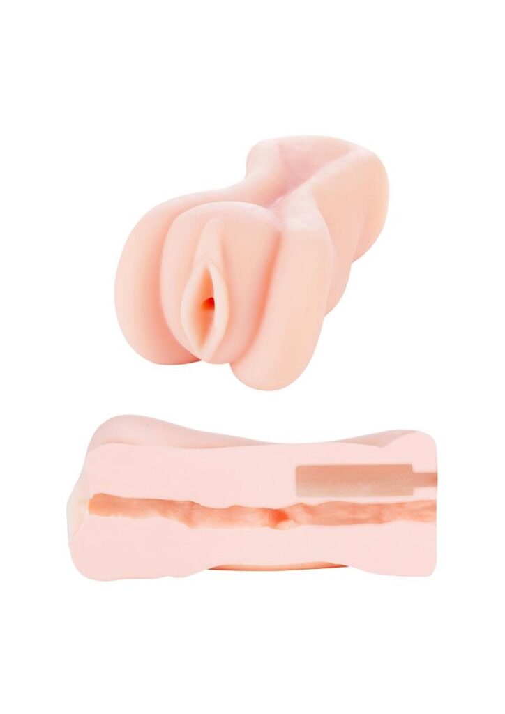The Miss Mischa Deluxe realistic masturbator is packed with texture on the inside and features a realistic stretchy opening for a lifelike feel.    This toy features a supple
