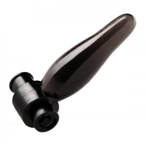 This vibrating anal rimmer is sized just right for exploring the lighter side of anal play. Made of firm yet flexible TPR material and measuring a demure 2 inches in length