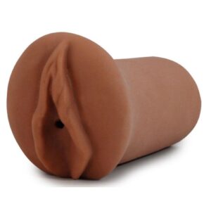 Enjoy the soft and supple feel of the ultra soft realistic X5 Plus material with the Mamacita X5 male masturbator. This palm sized representational stroker is shaped to look and feel like a vagina