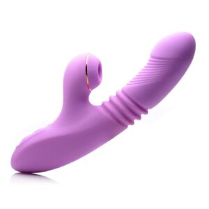 High-tech functionality meets high-end materials in this luxury rabbit-style vibrator. Experience the pleasure inside and out! The shaft features massaging ripples and a shape that subtly targets your G-spot