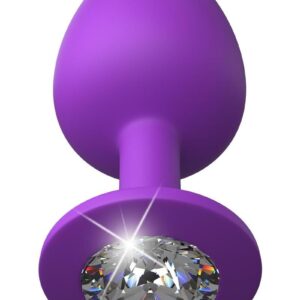 -  Ultra-Hygienic Elite Silicone - Incredibly smooth and warms to your body temperature.  -  Heightened Flexibility - Bendable plug hugs intimate curves and contours.  -  Generous Size - Fuller size is ideal for exploration and offers comfortable wearability.   -  Enhance Sex Play - Wear during sex play to add an entirely new dimension of pleasure to sexual activities.  -  Sparkling Jewel Base - Provides dazzling visual stimulation.    Dimensions:  Length:  3.75 in.   Insertable Length:  3.25 in.  Outer Diameter:  1.75 in.     Package Depth:  2 in.  Package Width:  2 in.   Package Height:  6.5 in.